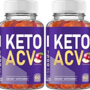 (2 Pack 3000MG) Advanced Keto ACV Gummies Supplements