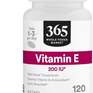 365 by WFM Vitamin E 200 Iu W Mixed Tocopherols supplement in Pakistan
