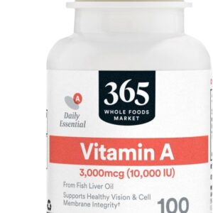 365 by Whole Foods Market Vitamin A 10K IU 100 Softgels in pakistan