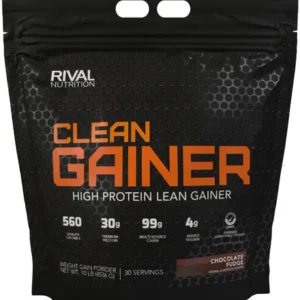 Rivalus Clean Gainer - Chocolate Fudge 10 Pound - Delicious Lean Mass