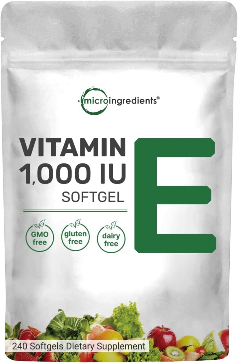 Micro Ingredients Vitamin E 1000 IU 240 Softgels supplement in pakistan