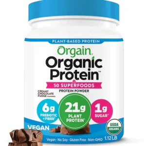 Orgain Organic Protein + Superfoods Powder, Vanilla Bean - 21g of Prot