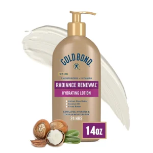 Gold Bond Radiance Renewal Hydrating Lotion, 14 oz., for Visibly Dry, Flaky & Ashy Skin