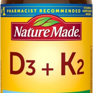 Nature Made Vitamin D3 K2, 5000 IU (125 mcg) Vitamin D