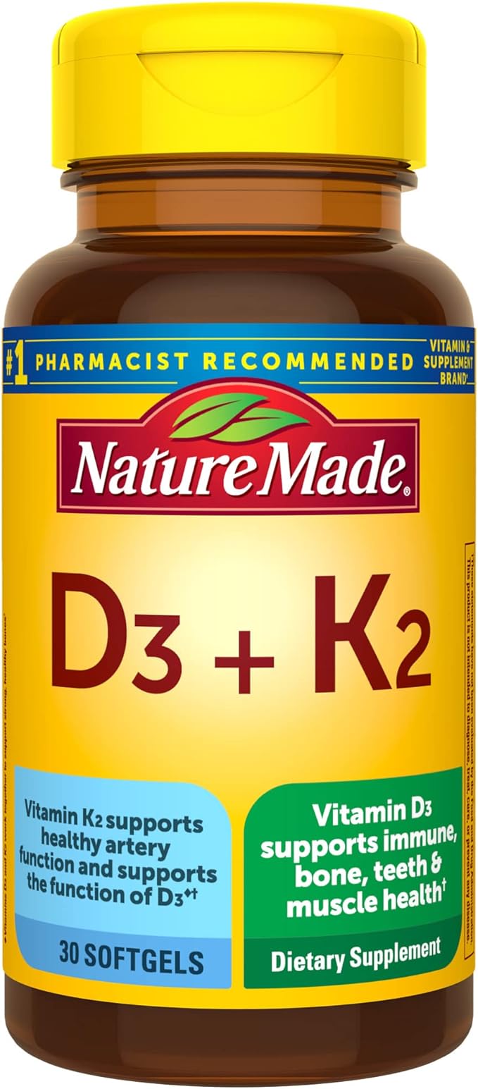 Nature Made Vitamin D3 K2, 5000 IU (125 mcg) Vitamin D