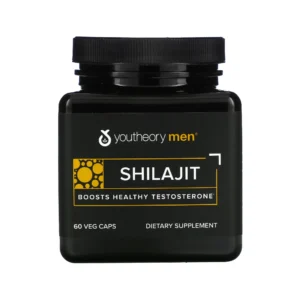 Youtheory Men Shilajit Boost Healthy Testosterone 60 Veg Caps