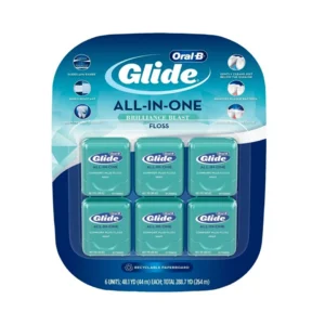 Oral-B Glide All In One Brilliance Blast Comfort Plus Floss Mint Pack OF 6 264m