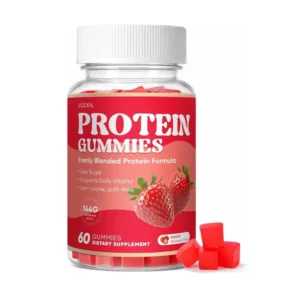 Protein Gummies Zero Sugar Strawberry Flavor 60 Gummies | 144g Protein