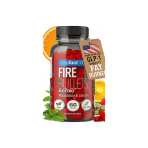 Fire Bullets GLP-1 Fat Burner & Appetite Support Capsules, 60 Ct