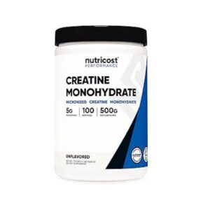 Nutricost Creatine Monohydrate Micronized Powder 500g - 100 Servings