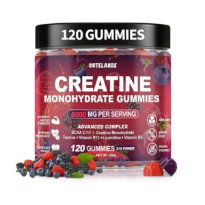 Creatine Monohydrate Gummies 120ct – Vegan Energy & Muscle Boost