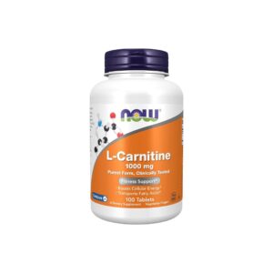 NOW Foods L-Carnitine 1000mg Tablets – Fitness Support, 100 Count