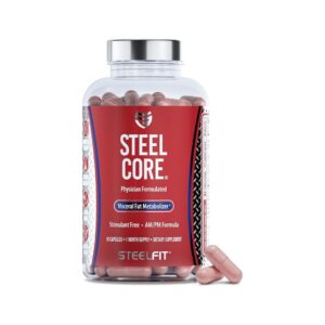SteelFit Steel Core Stimulant-Free Fat Burner, 90 Capsules