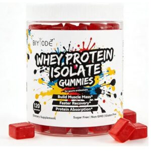 Whey Protein Isolate Gummies with BCAA & Enzymes 120 Sugar-Free