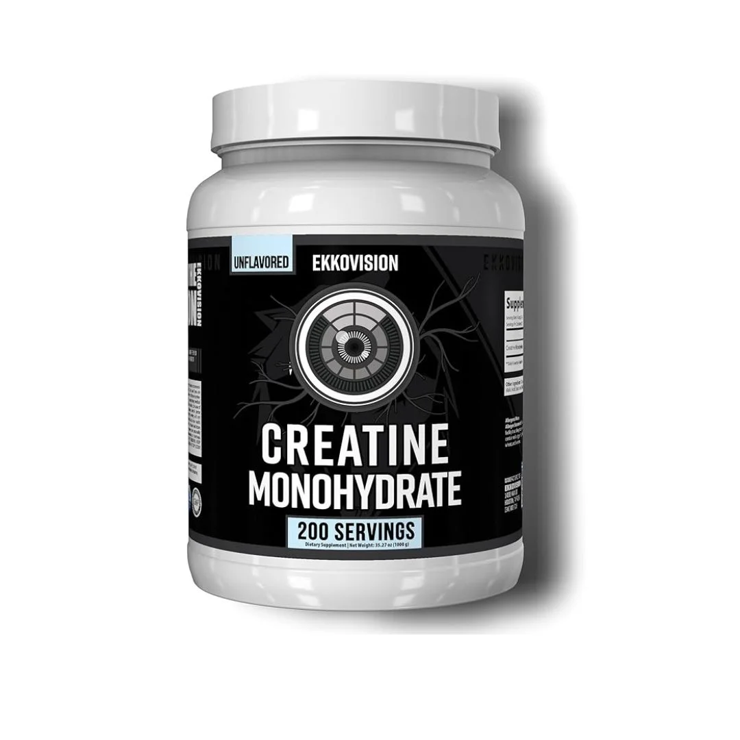 Ekkovision Creatine Monohydrate Powder Unflavored 200 Servings