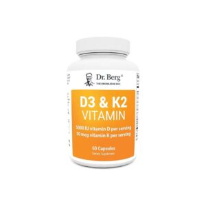 Dr. Berg Vitamin D3 K2 5000 IU MK7 MCT Oil Absorption Capsules