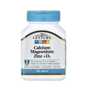21st Century Calcium Supplement for Strong Bones & Teeth – 90 Tablets